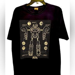 Power Rangers Megazord T-shirt Size Large Like New